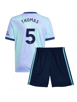 Arsenal Thomas Partey #5 Replika Tredje Kläder Barn 2024-25 Kortärmad (+ byxor)